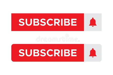 Subscribe Button And Subscribed Icon Vector For Streaming Channel