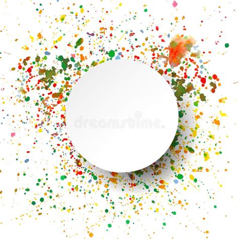 Abstract Artistic Watercolor Splash Background Stock Illustrations