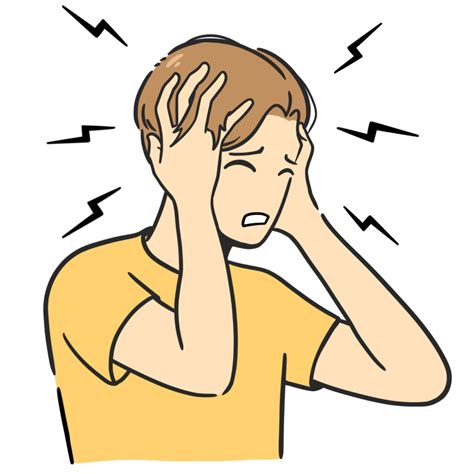 A Man Has A Headache Illustration 12414736 Png