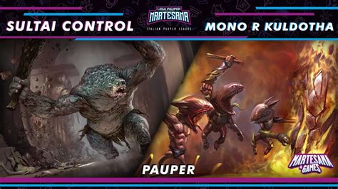 MTG PAUPER Sultai Control Vs Mono R Kuldotha LPMartesana YouTube