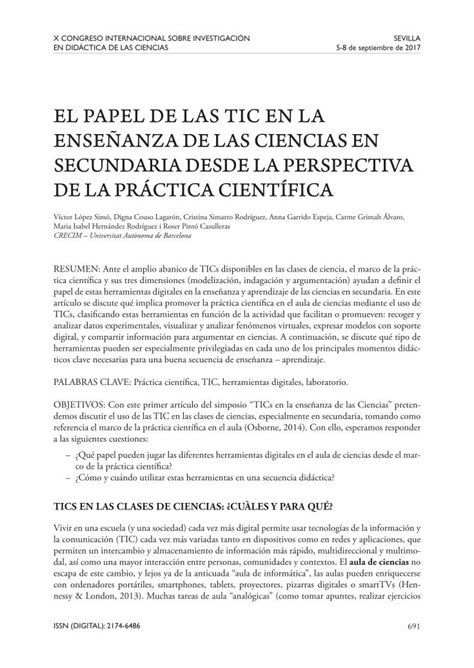 PDF EL PAPEL DE LAS TIC EN LA ENSEÑANZA DE LAS PDF filede definir o