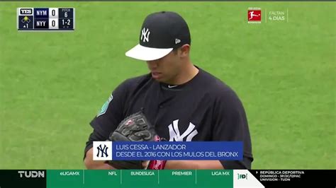 Los Deseos De Luis Cessa Mantenerse En Los Yankees De Nueva York Y Conocer A Hirving ‘chucky