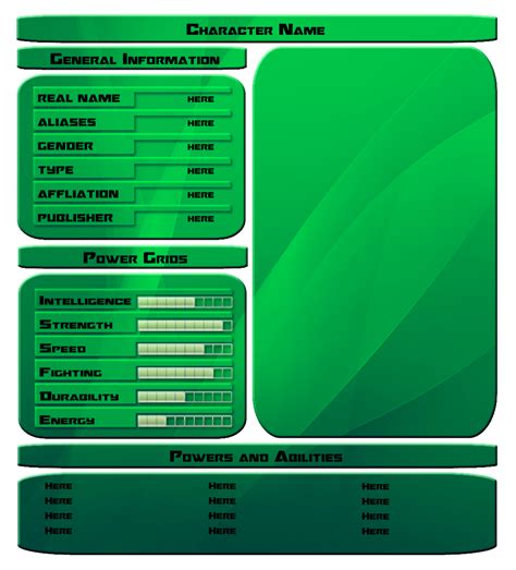 Template Character Stats By Vipplayer On Deviantart