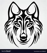 Wolf lineart illustrations & vectors. Tribal Wolf Head Royalty Free Vector Image - VectorStock