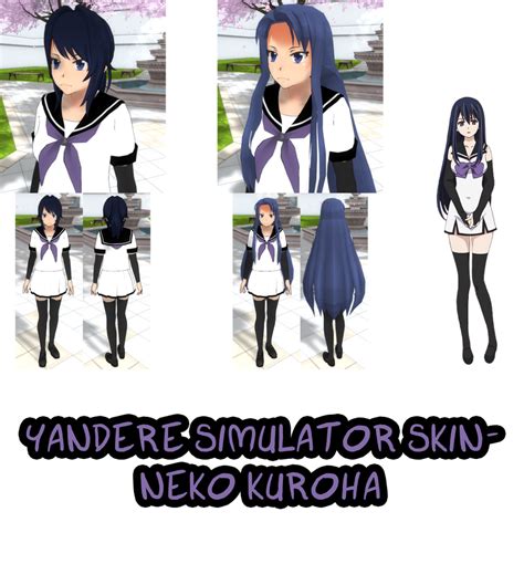 Yandere Simulator Neko Kuroha Skin By Imaginaryalchemist On Deviantart