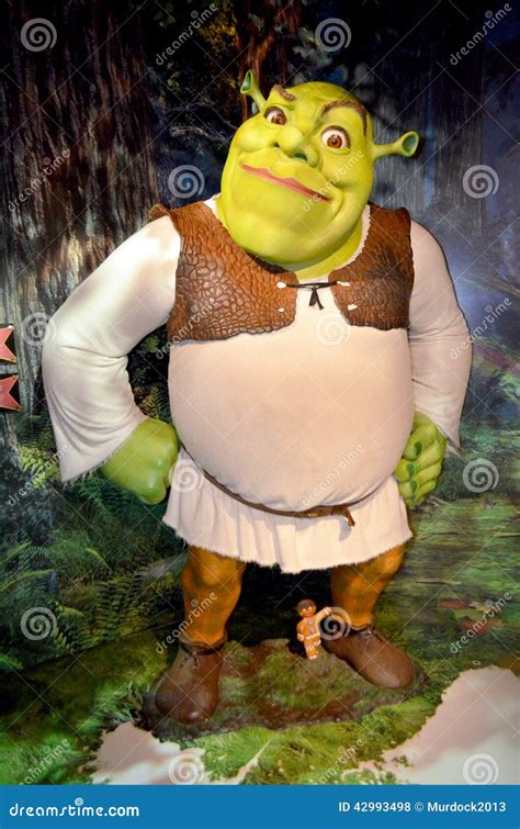 Shrek Wax Statue At Madame Tussauds Wax Museum At Icon Park In Orlando