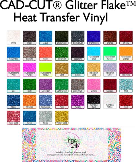 Stahls Cad Cut® Glitter Flake™ Heat Transfer Vinyl