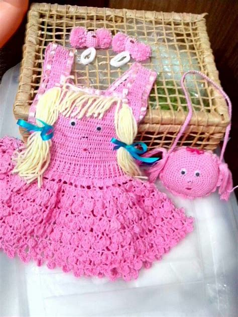 Crocheted Accessories Vestidos De Crochê Infantil Vestidos De Crochê