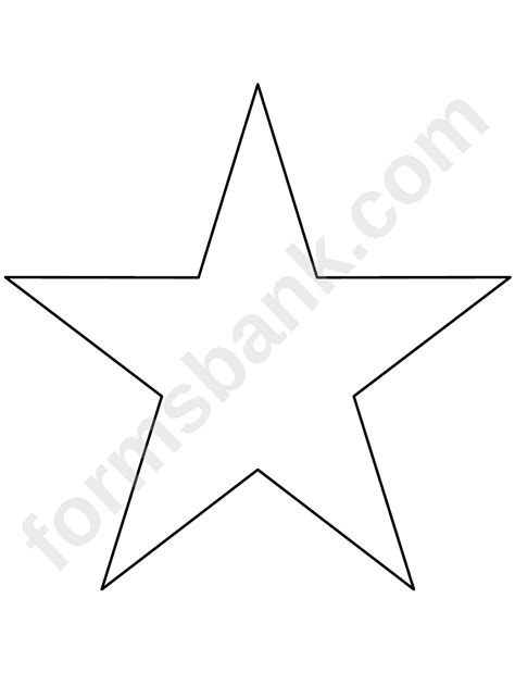 star template printable