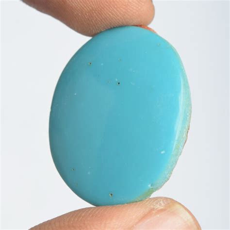 Natural Blue Turquoise Stone 30 Mm 36 60 Ct Oval Cabochon Loose