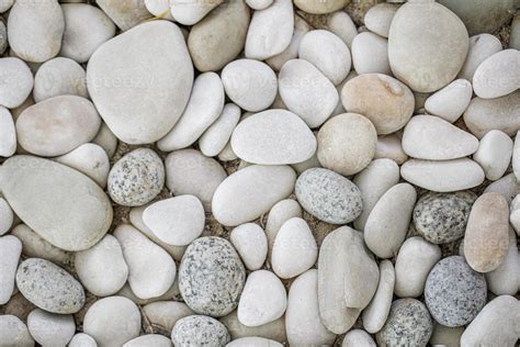 White Pebbles Background Simplicity Daylight Rounded Stones Natural