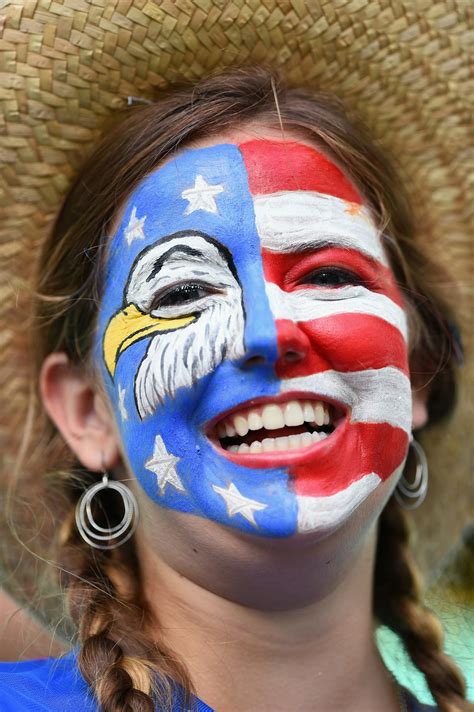 Amazingly Patriotic Usa World Cup Face Paint Because America Does Sports Fanaticism Best