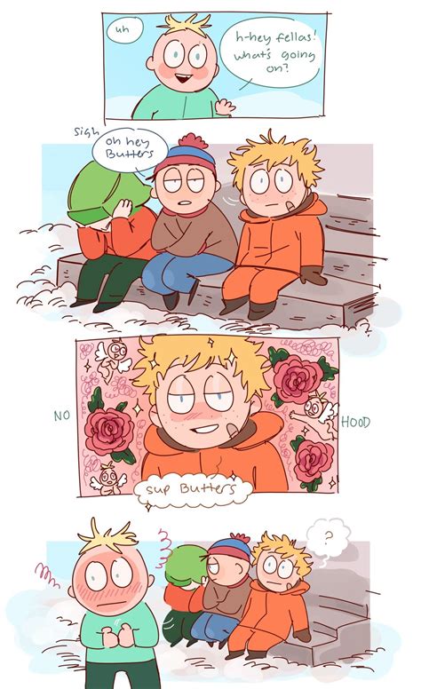 Kyle Stan Kenny And Butters ~ No Hood South Park Dibujos Divertidos Kenny De South Park