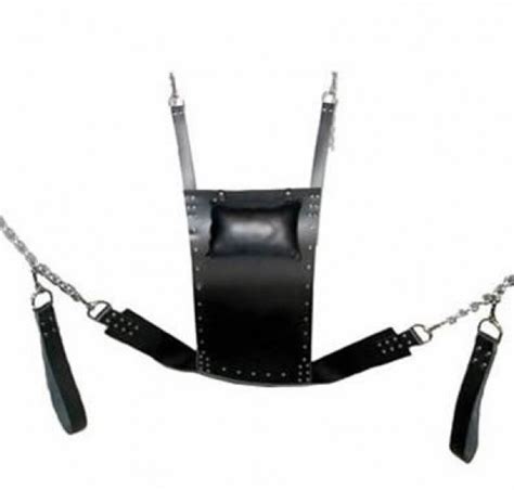 top quality leather sex swings with stirrups and leather pillow sex sling