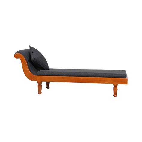 Nom Diwan Cot Teak Wood Chaise Lounger Buzpick Online Furniture Store