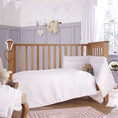 Baby bedding set 5 pcs pure cotton crib bed linen for children include quilt duvet cover pillow pillowcase flat sheet cot kit in bedding sets from mother via: Our beautiful Vintage cot bed 2 piece set! | Cot bedding ...