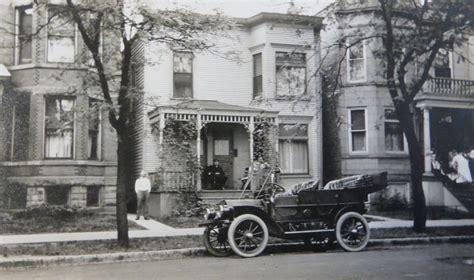 Vintage 1920s Chicago North Side Street Scene Snapshot Photo Chicago