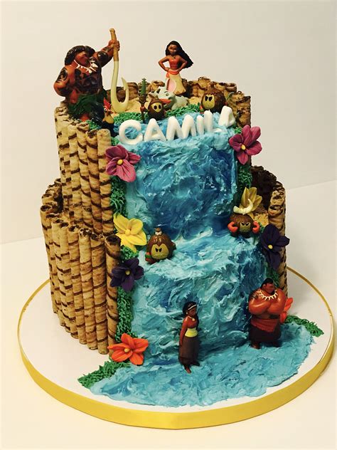 Moana Cake Disney Birthday Cakes Moana Birthday Party Moana Party 7th Birthday First