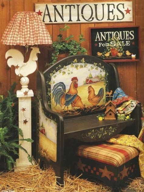 The Country Club Rooster Art Decorative Tole Painting Craft Book