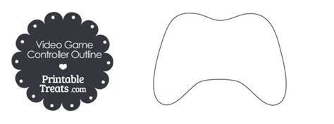 Syncing your controller means powering it up. Printable Video Game Controller Outline