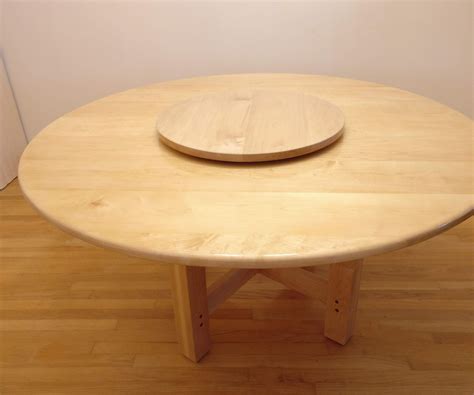 Make A Large Round Dining Table With Turntable 10 Steps With