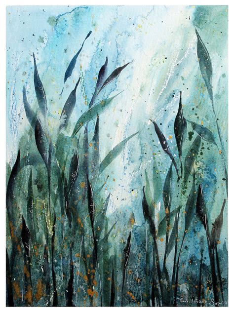 Greenery And Foliage Watercolour Painting Mys Artfinder