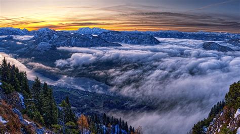 2560x1440 Austria Cloud Horizon Landscape Mountain Nature Panorama
