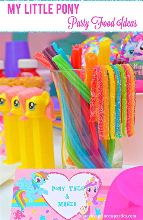 My little pony carry cases with styling frozen 2 anna hair styling doll ftc: My Little Pony Party Food Ideas - Made by a Princess