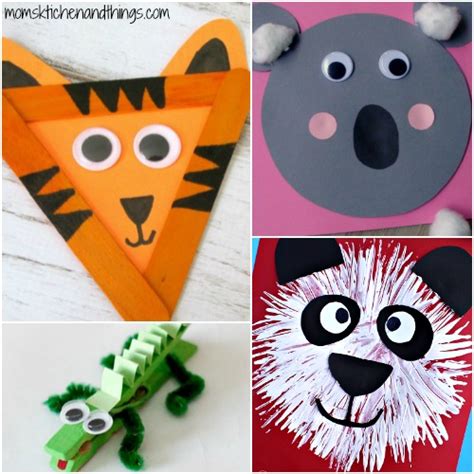 40 Fun Animal Crafts For Kids Crafty Morning