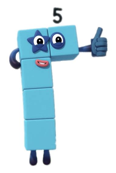 Check Out This Transparent Numberblocks Number 5 Thumb Up Png Image