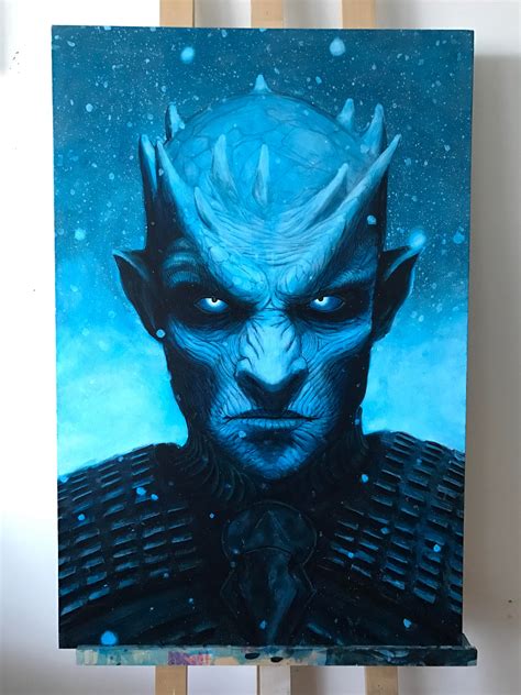 [NO SPOILERS] Trying to get back into creativity; Night King fanart