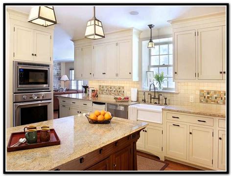 Wood colors for kitchen cabinets. White Craftsman Style Kitchen Cabinets | Craftsman kitchen ...