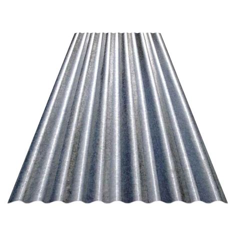 Gibraltar Building Products 10 Ft Corrugated Galvanized Steel 26 Gauge Roof Siding Panel 13458
