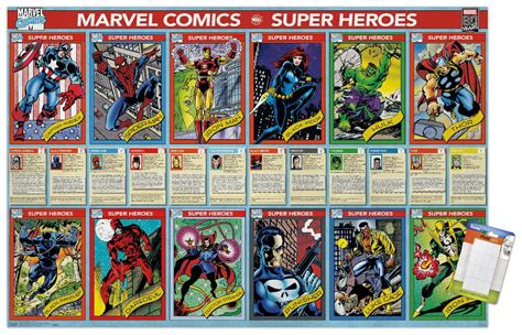 Marvel Comics Marvel 80th Anniversary Cards Wall Poster 22375 X