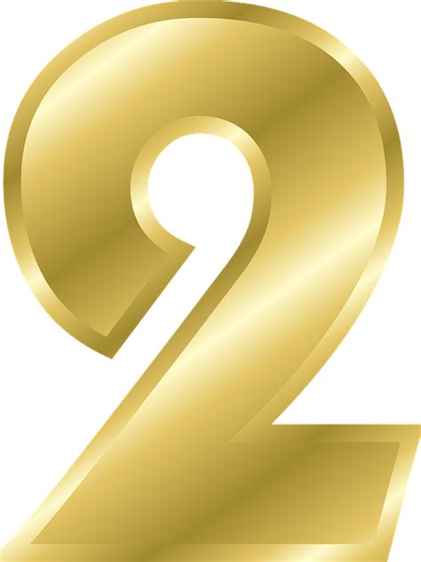 Vector Gratis Número 2 Alfabeto Abc Oro Imagen Gratis En Pixabay