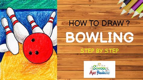 How To Draw Bowling For Kids Step By Step Youtube