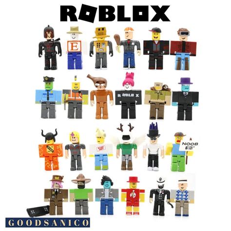 24pcs Roblox Building Blocks Figures Toys With Accessories Etsy