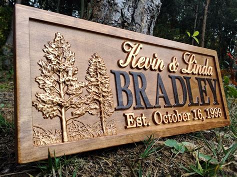 This wooden sign makes a perfect entryway for anyone with young and wild kids! Personalized Cabin Sign Lakehouse Home Decor Custom Wood ...