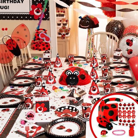 LadyBug Fancy Party Packs | Ladybug birthday party, Ladybug party supplies, Ladybug party