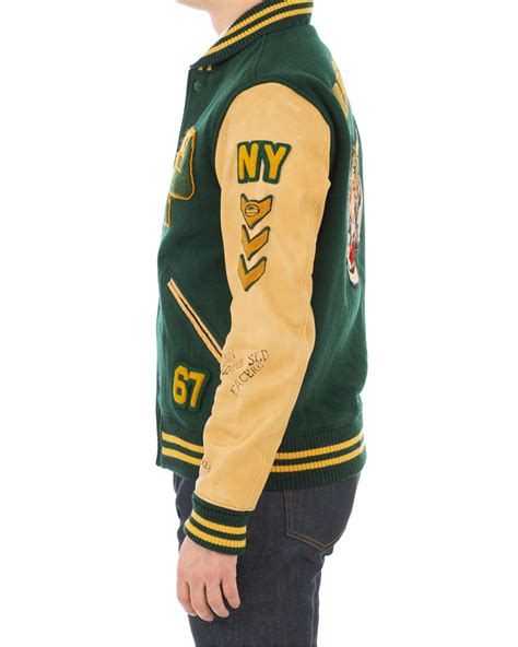 Ralph lauren offers packaging designed to minimize waste. Polo Ralph Lauren Letterman Varsity Leather Jacket College ...