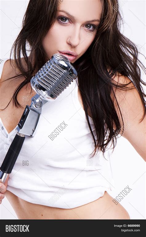 sexy girl singing image and photo free trial bigstock