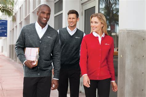 Sw302 Port Authority Value V Neck Cardigan Sweater With Pocketsthe