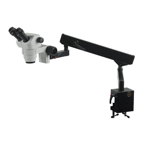 Accu Scope 3079 Fa Trinocular Zoom Stereo Microscope On Flex Arm Stand