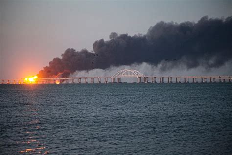 Photos And Video Of The Damage To The Russian Built Crimean Bridge