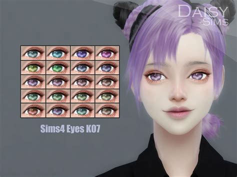 The Sims Resource Anime Flower Eyes K07 By Daisy Sims Sims 4 Downloads