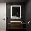 Anti Fog Wall Mounted LED Mirrors Horizontal/Vertical Lighted Bathroom 