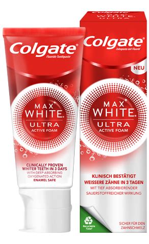 Colgate Max White Ultra Active Foam Zahnpasta Colgate