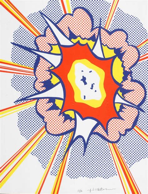 Roy Lichtenstein Explosión Roy Lichtenstein Pop Art Andy Warhol Pop
