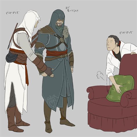 Ezio Auditore Da Firenze Altair Ibn La Ahad And Desmond Miles
