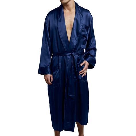 Intimo Mens Classic Silk Robe Intimo Inc